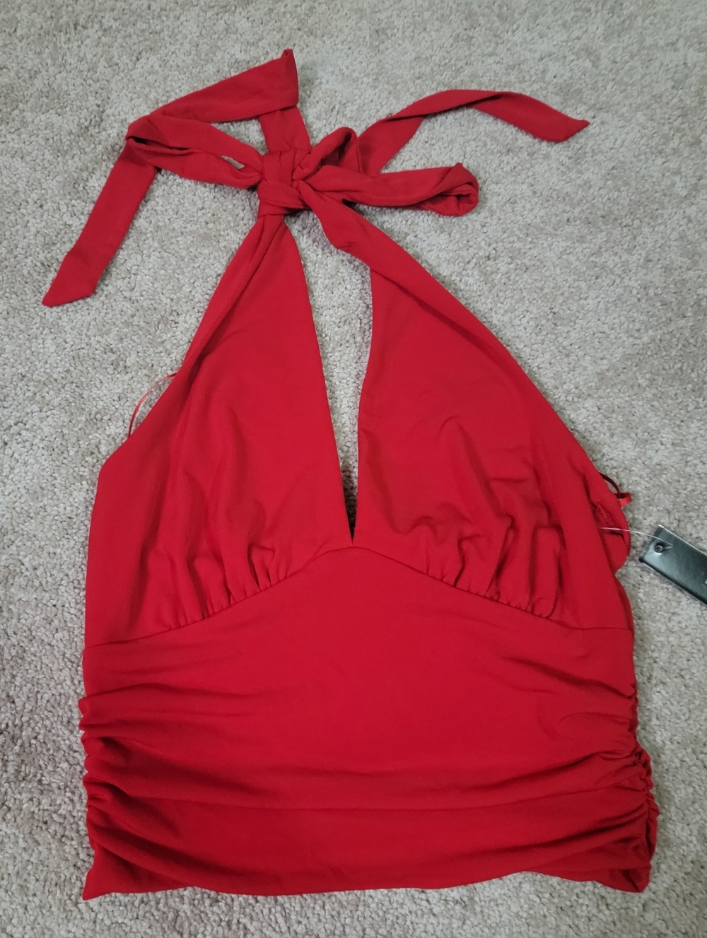 Red Halter Top Juniors New W Tag!